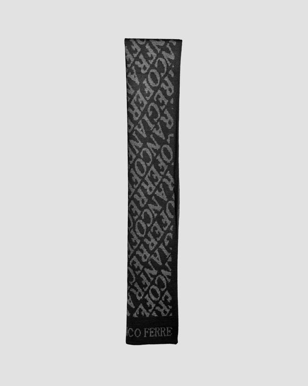 gianfranco ferre All-Over Brand Scarf Black
