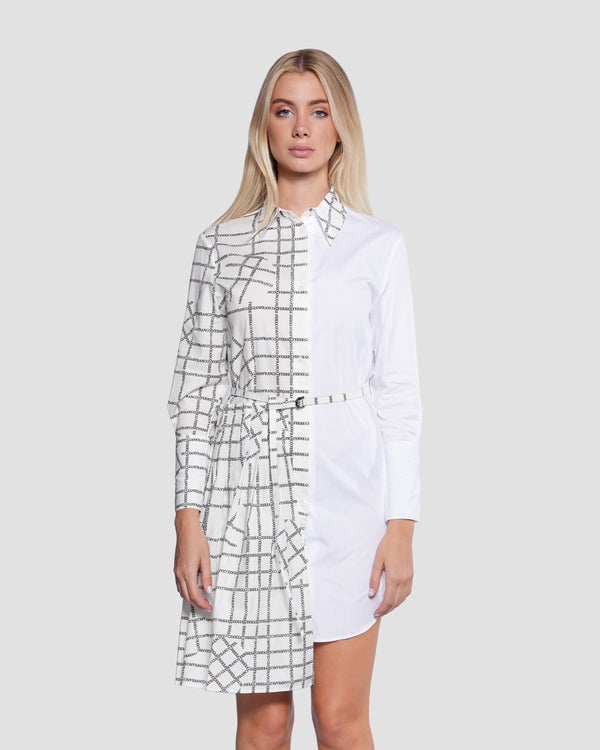 Gianfranco Ferre Asymmetrical Shirt Dress White