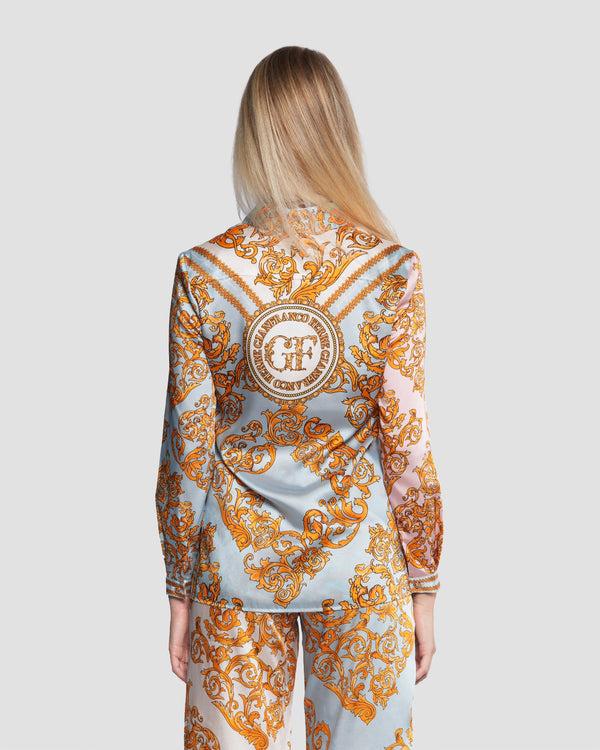 Gianfranco Ferre Baroque Motif Shirt Multicolor