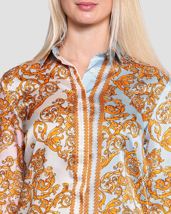 Gianfranco Ferre Baroque Motif Shirt Multicolor