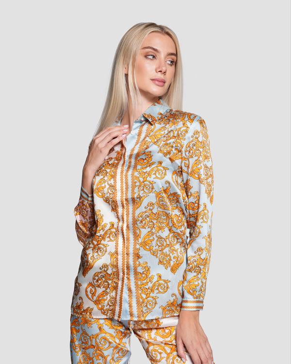 gianfranco ferre Baroque Motif Shirt Multicolor