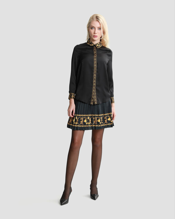 Gianfranco Ferre Baroque Trim Shirt Black