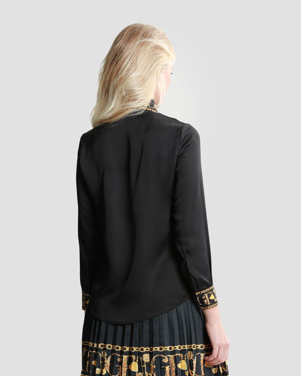 Gianfranco Ferre Baroque Trim Shirt Black