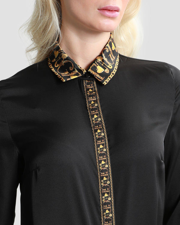 Gianfranco Ferre Baroque Trim Shirt Black