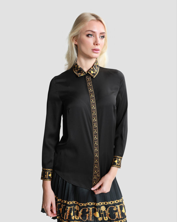 gianfranco ferre Baroque Trim Shirt Black