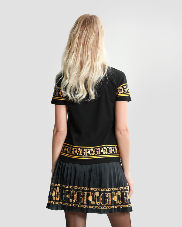 Gianfranco Ferre Baroque Trim T-Shirt Black