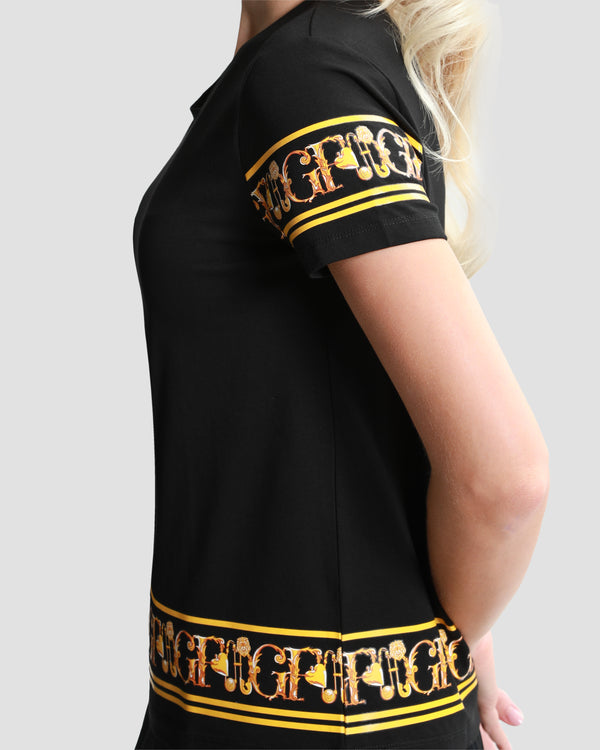 Gianfranco Ferre Baroque Trim T-Shirt Black