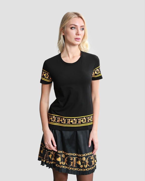 gianfranco ferre Baroque Trim T-Shirt Black