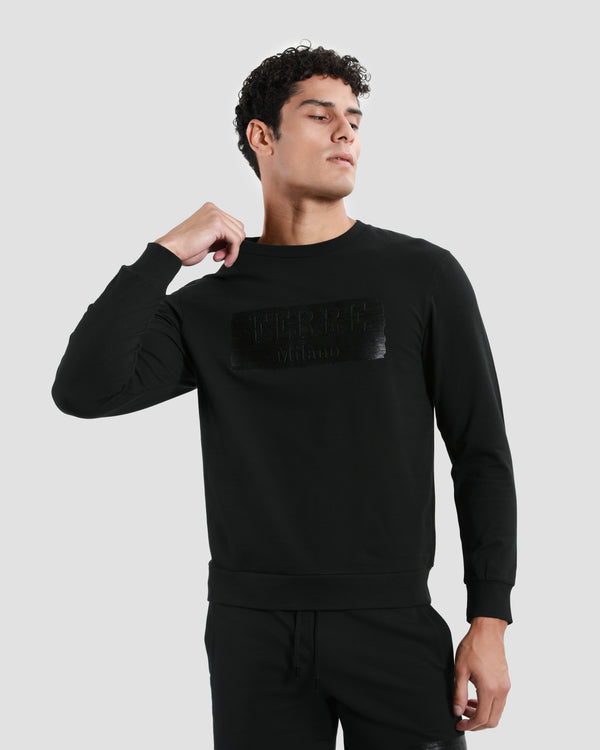 gianfranco ferre Brand Embossed Sweatshirt Black