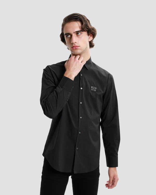 gianfranco ferre Brand Embroidered Shirt Black