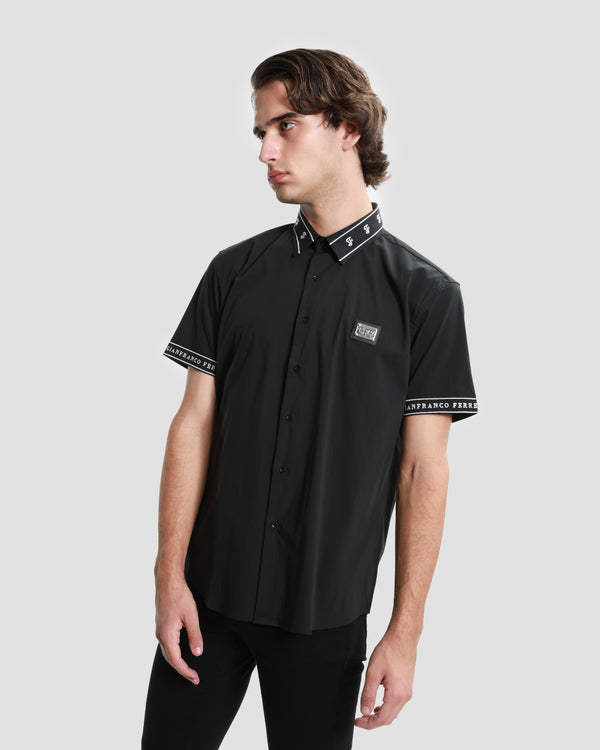 gianfranco ferre Brand Embroidered Shirt Black