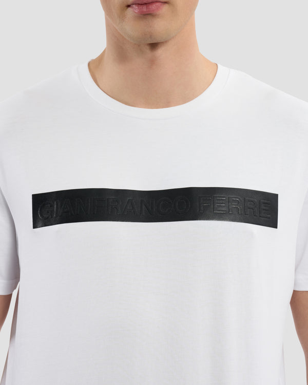 Gianfranco Ferre Brand Labeled Front T-Shirt White