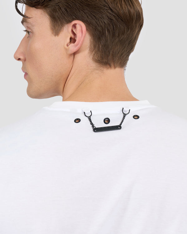 Gianfranco Ferre Brand Patched Chest T-Shirt White