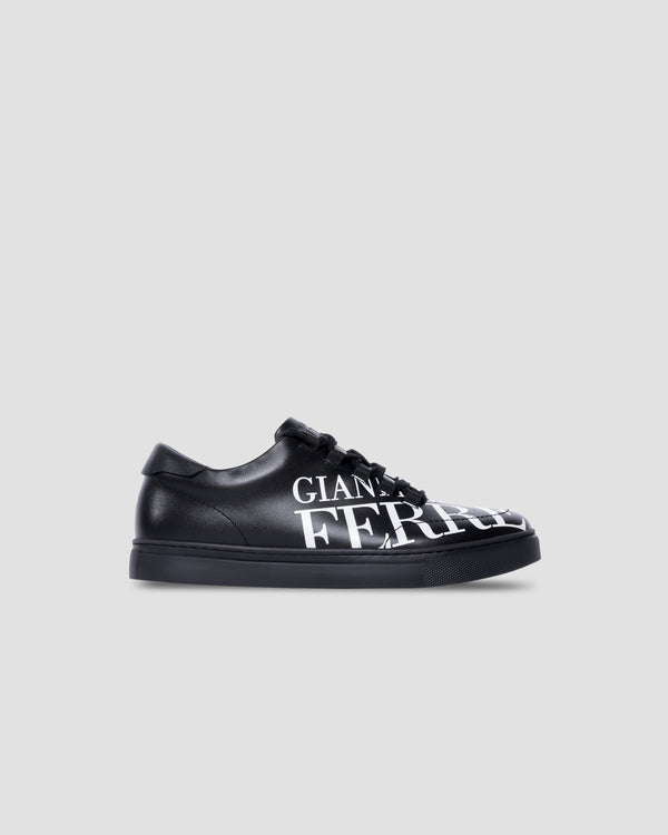 gianfranco ferre Brand Print Sneakers Black