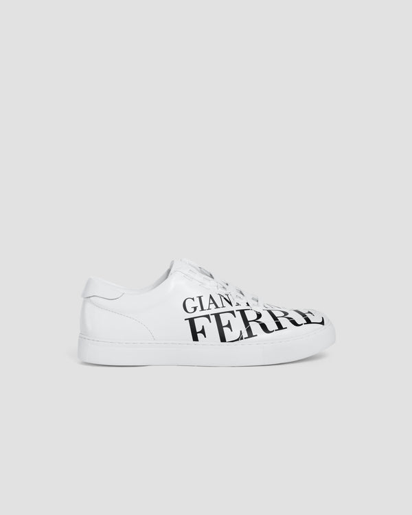 gianfranco ferre Brand Print Sneakers White