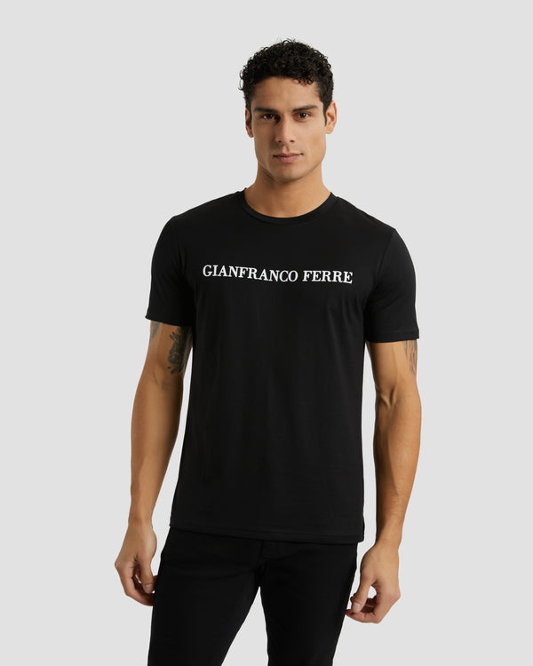 gianfranco ferre Brand Print T-Shirt Black