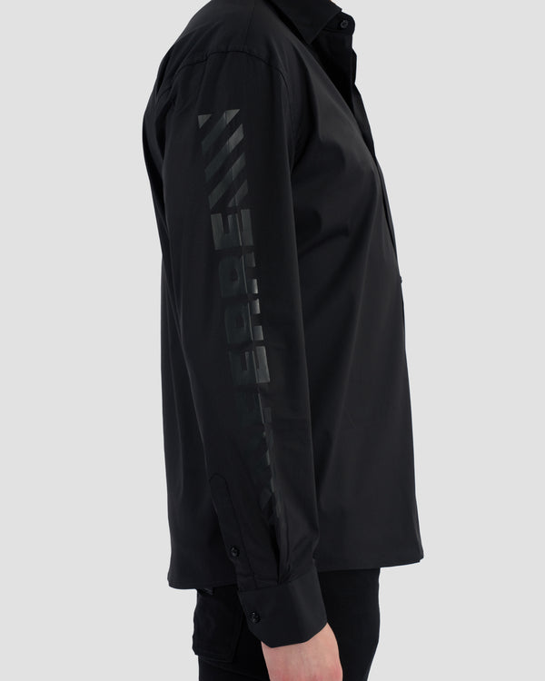 Gianfranco Ferre Brand Printed Chest Shirt Black