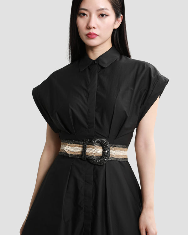 Gianfranco Ferre Broderie Anglaise Dress Black