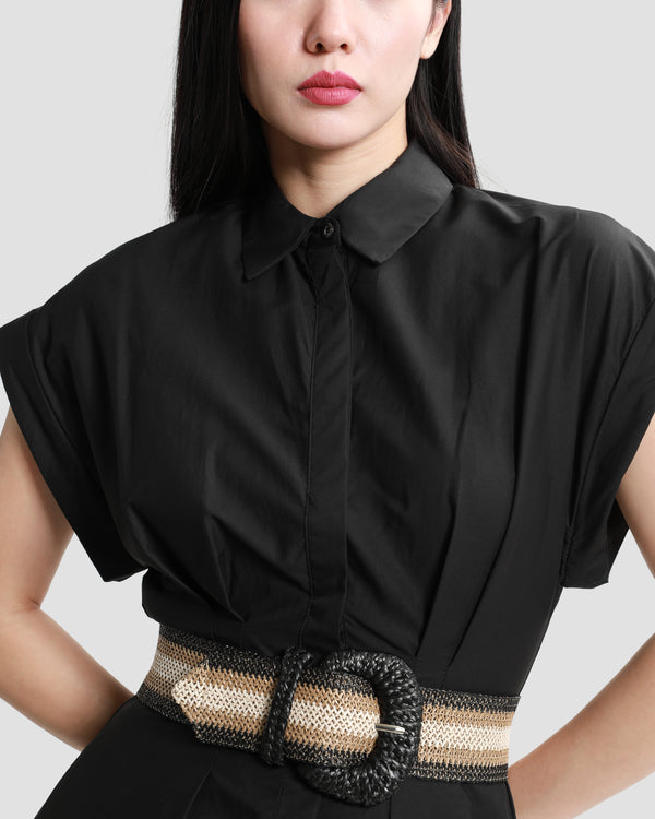 Gianfranco Ferre Broderie Anglaise Dress Black