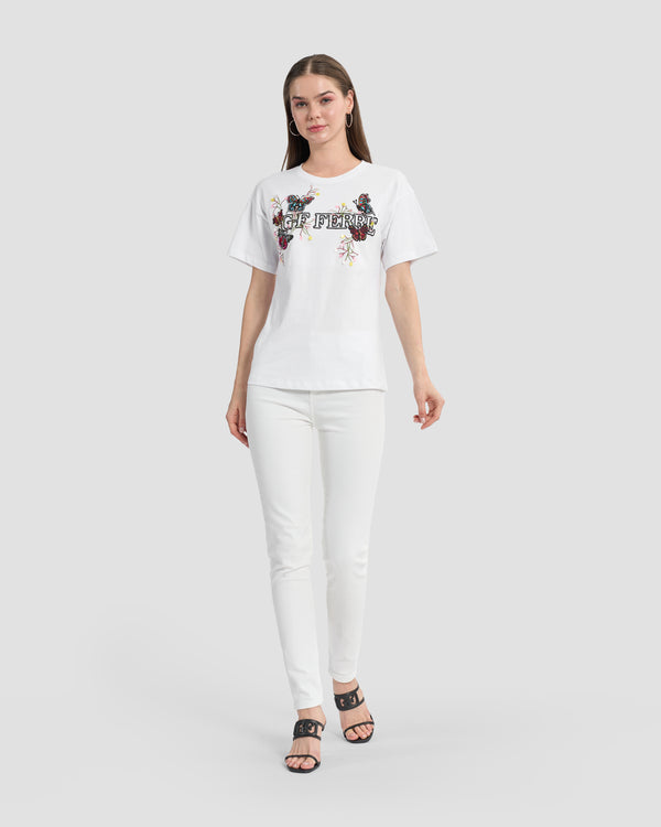Gianfranco Ferre Butterfly Ferré T-Shirt White