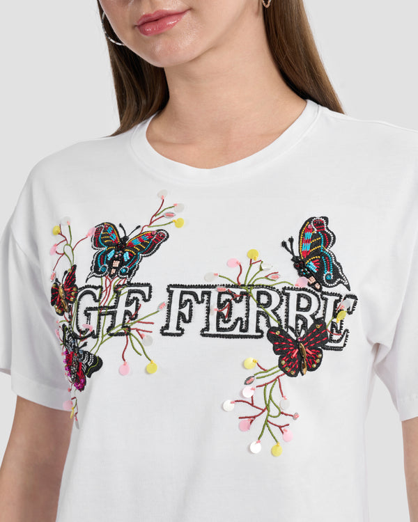 Gianfranco Ferre Butterfly Ferré T-Shirt White