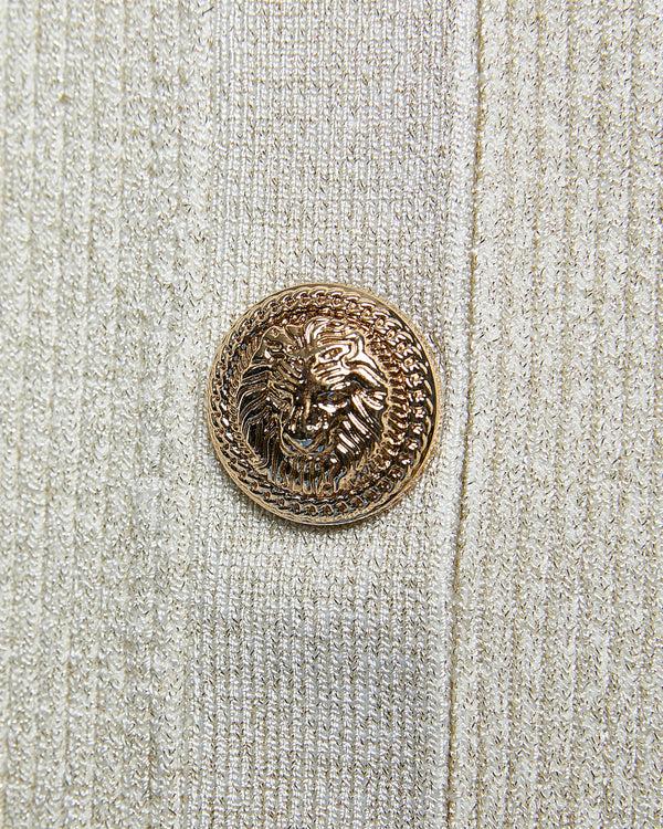 Gianfranco Ferre Buttoned Front Midi Dress Beige