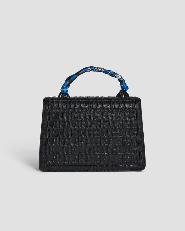 Gianfranco Ferre Charm Leather Shoulder Bag Black