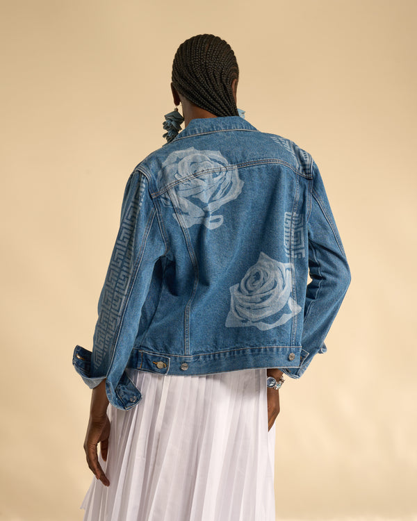 Gianfranco Ferre Classic Fit Denim Jacket Blue
