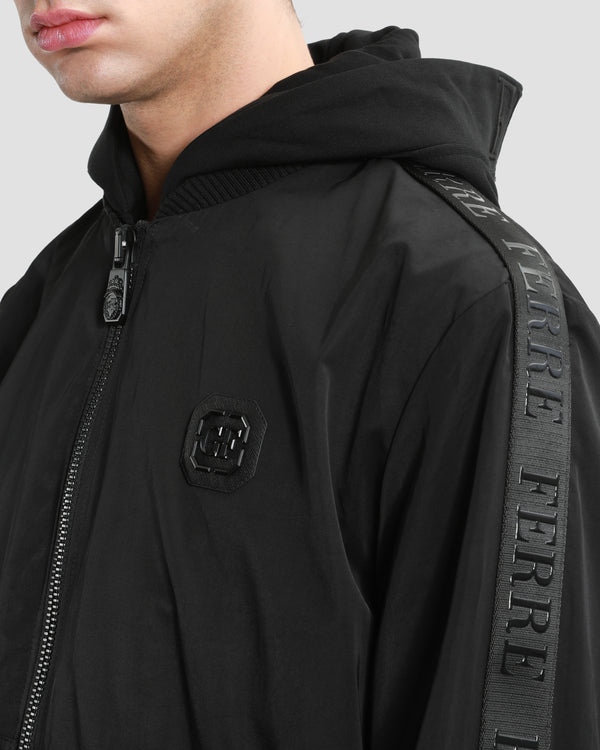 Gianfranco Ferre Detachable Hoodie Jacket Black