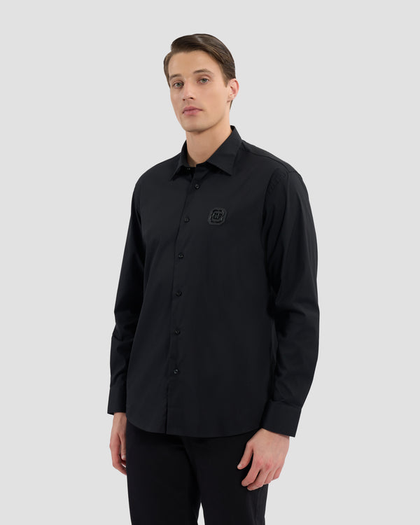 gianfranco ferre Double Flock Printed Shirt Black