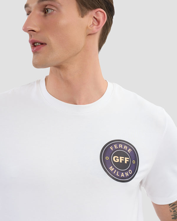 Gianfranco Ferre Double Stamped GFF T-Shirt White