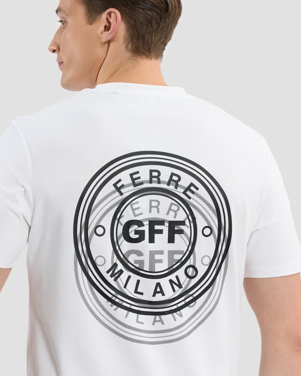 Gianfranco Ferre Double Stamped GFF T-Shirt White