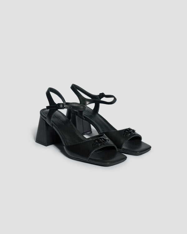 Gianfranco Ferre Eclipse Curved Sandals Black
