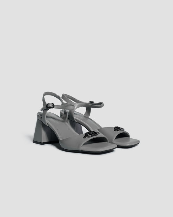 Gianfranco Ferre Eclipse Curved Sandals Grey