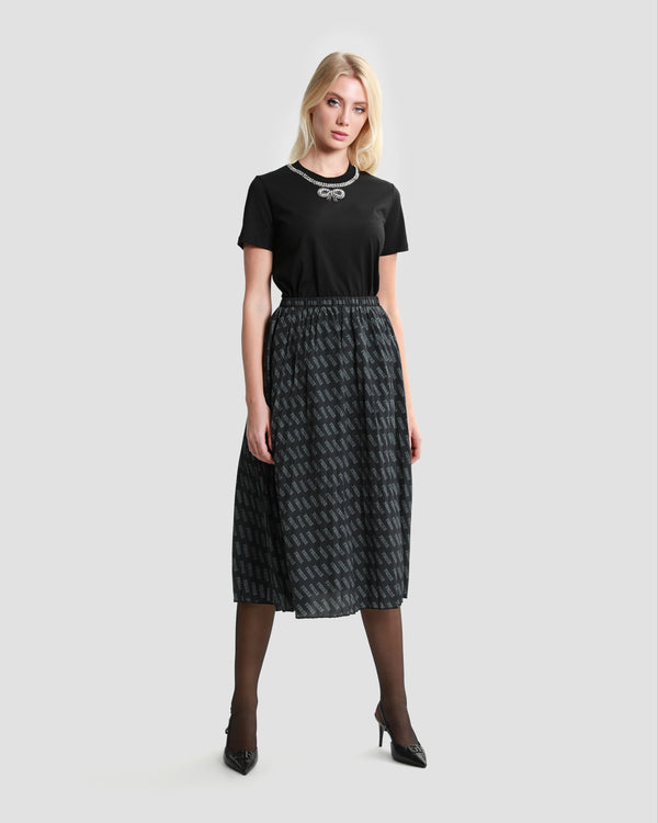 Gianfranco Ferre Embellished Black T-Shirt Black