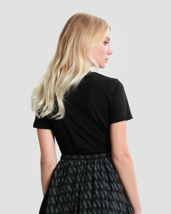 Gianfranco Ferre Embellished Black T-Shirt Black