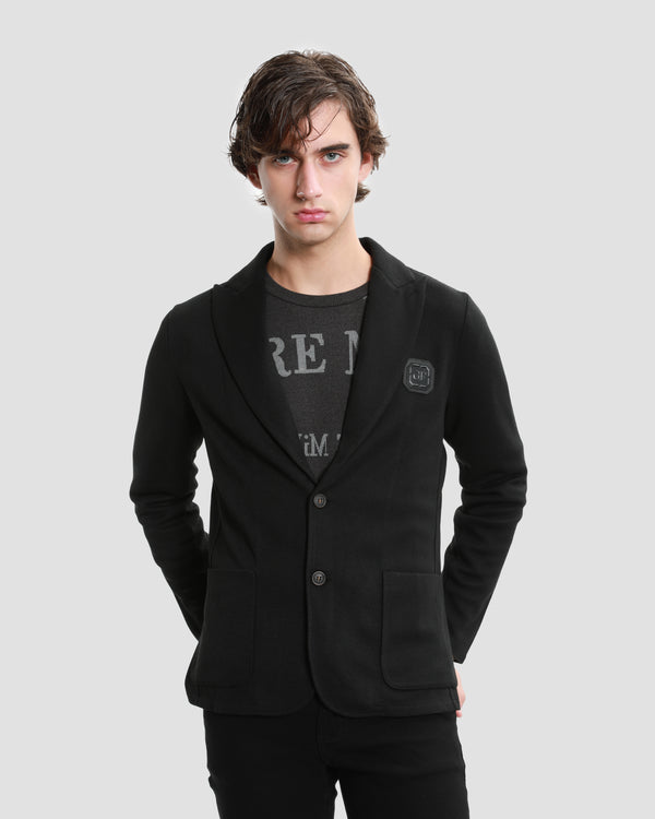 Gianfranco Ferre Embellished Chest Blazer Black