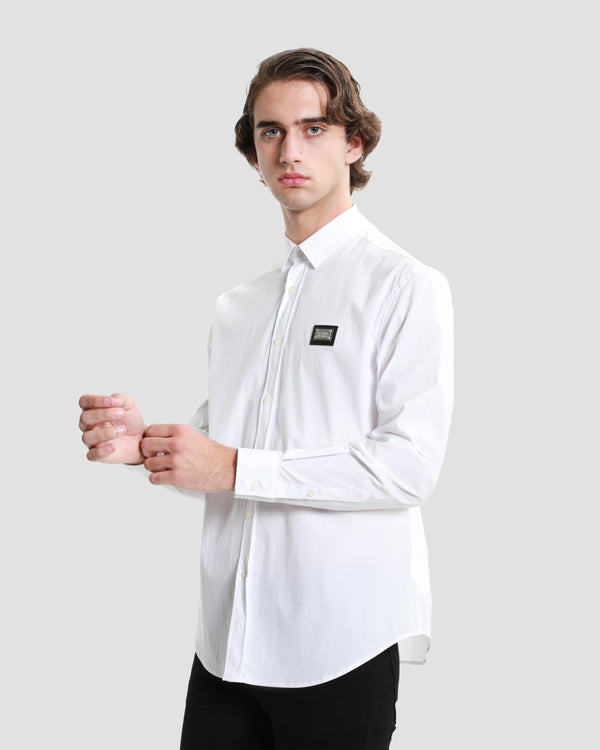 gianfranco ferre Embellished Chest Shirt White