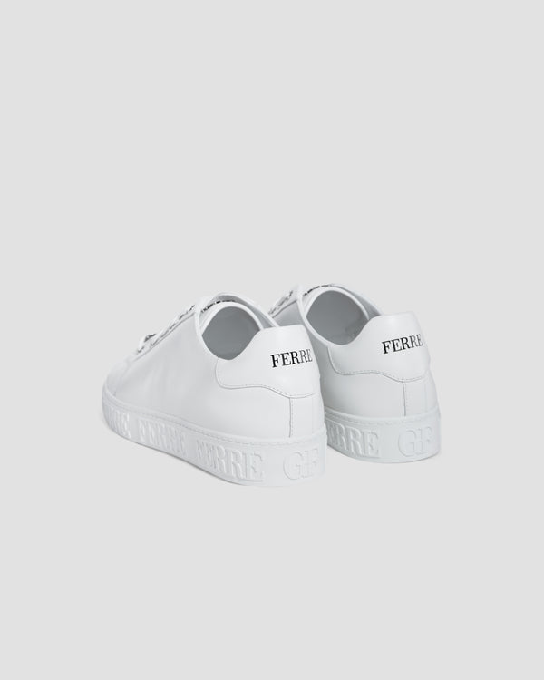 Gianfranco Ferre Embossed Sneakers White