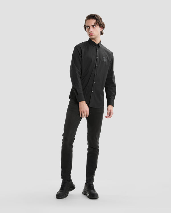 Gianfranco Ferre Embroidered Back Shirt Black