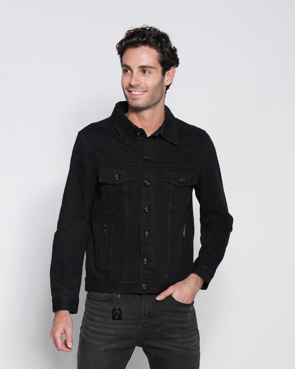 gianfranco ferre Embroidered Denim Jacket Black