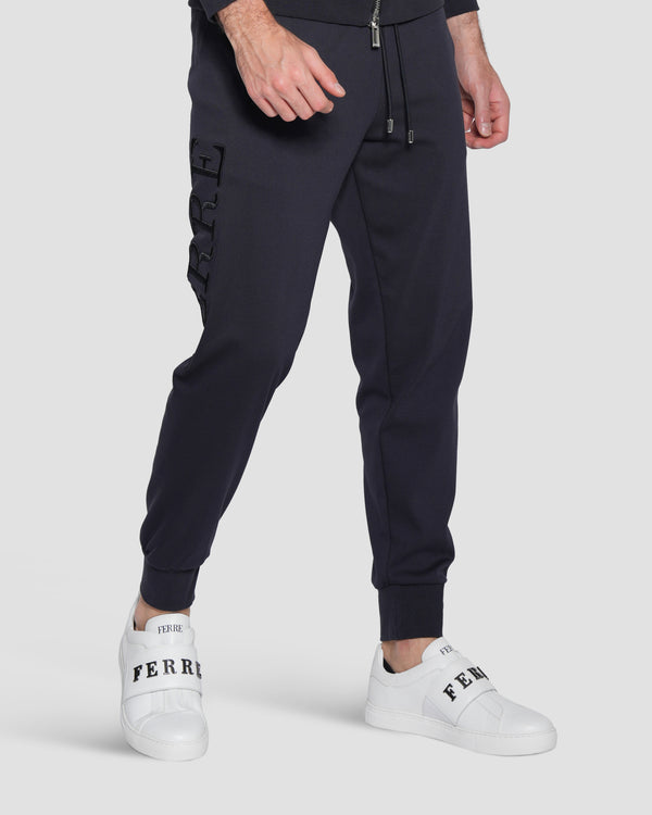 gianfranco ferre Embroidered Track Pants Navy