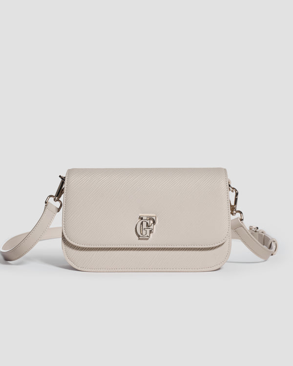 Gianfranco Ferre Epi Allure Dual-Carry Bag Beige