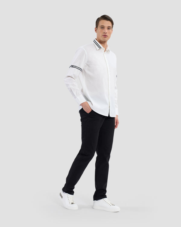 Gianfranco Ferre Ferré Brand Taped Shirt White