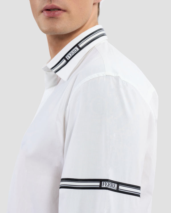 Gianfranco Ferre Ferré Brand Taped Shirt White
