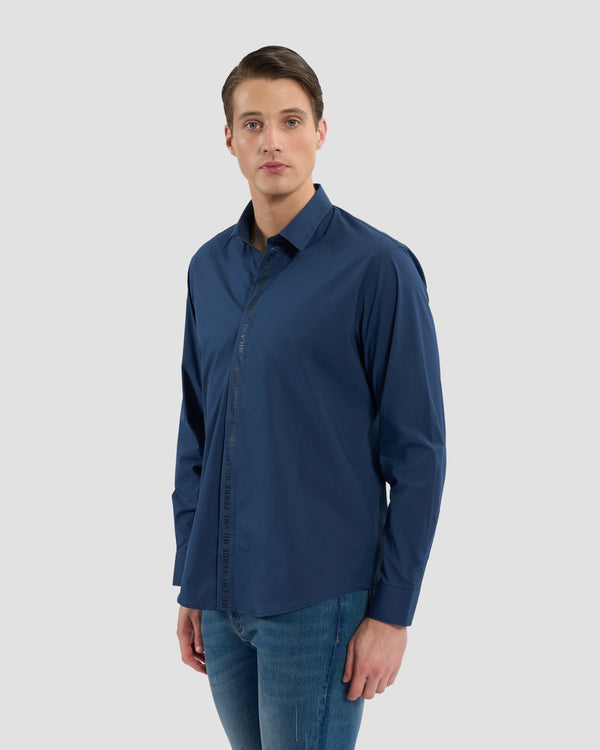 gianfranco ferre Ferré Milano Print Shirt Navy