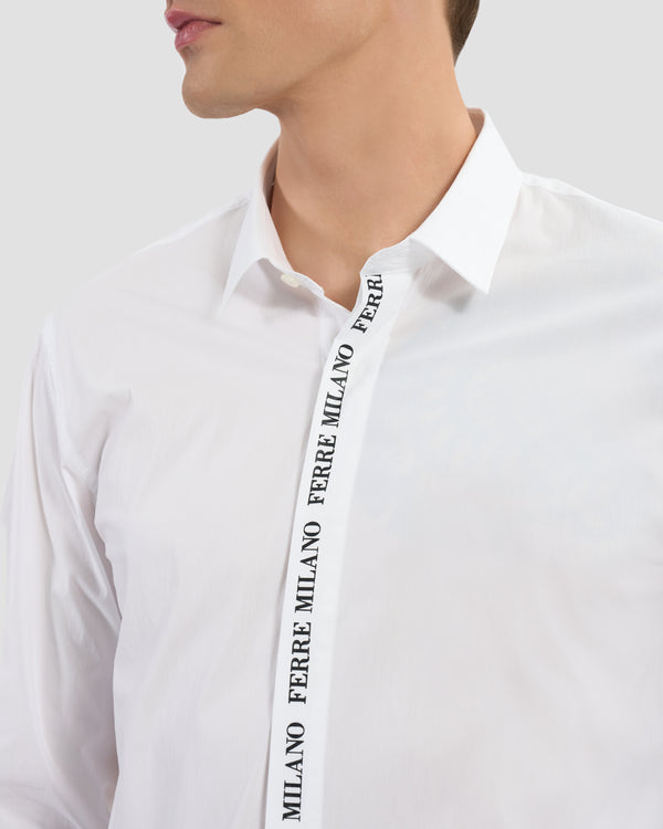 Gianfranco Ferre Ferré Milano Print Shirt White