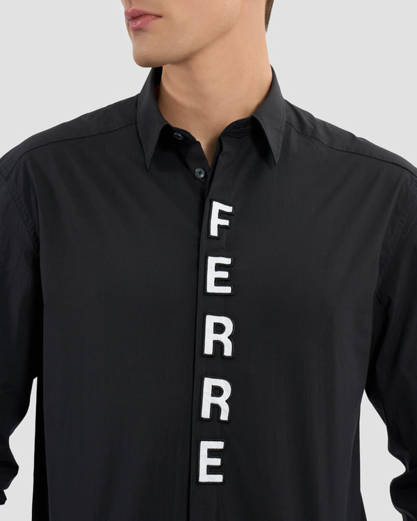 Gianfranco Ferre Ferré Patched Shirt Black