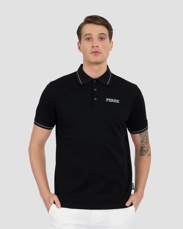 gianfranco ferre Ferré Print Polo Shirt Black