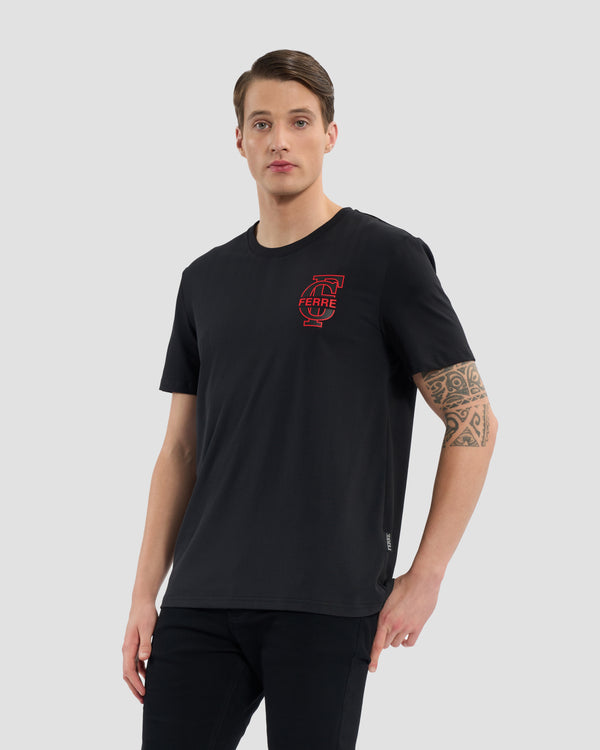 gianfranco ferre Ferré Printed Chest T-Shirt Black